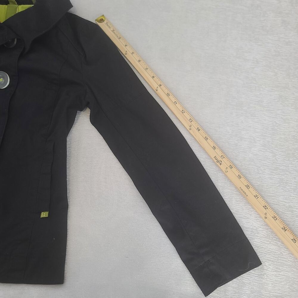 Soia & Kyo funnel neck Cotton black asymmetrical jacket ladies black Size Small - Picture 5 of 9